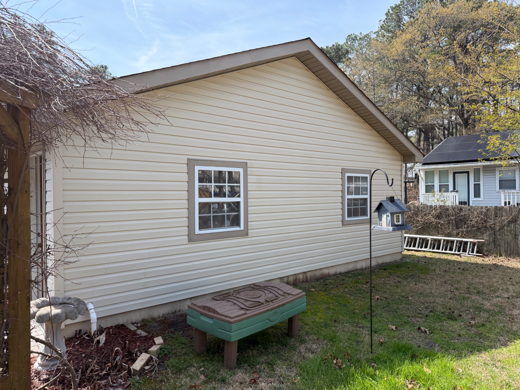 After — Rear gable — restored to original color