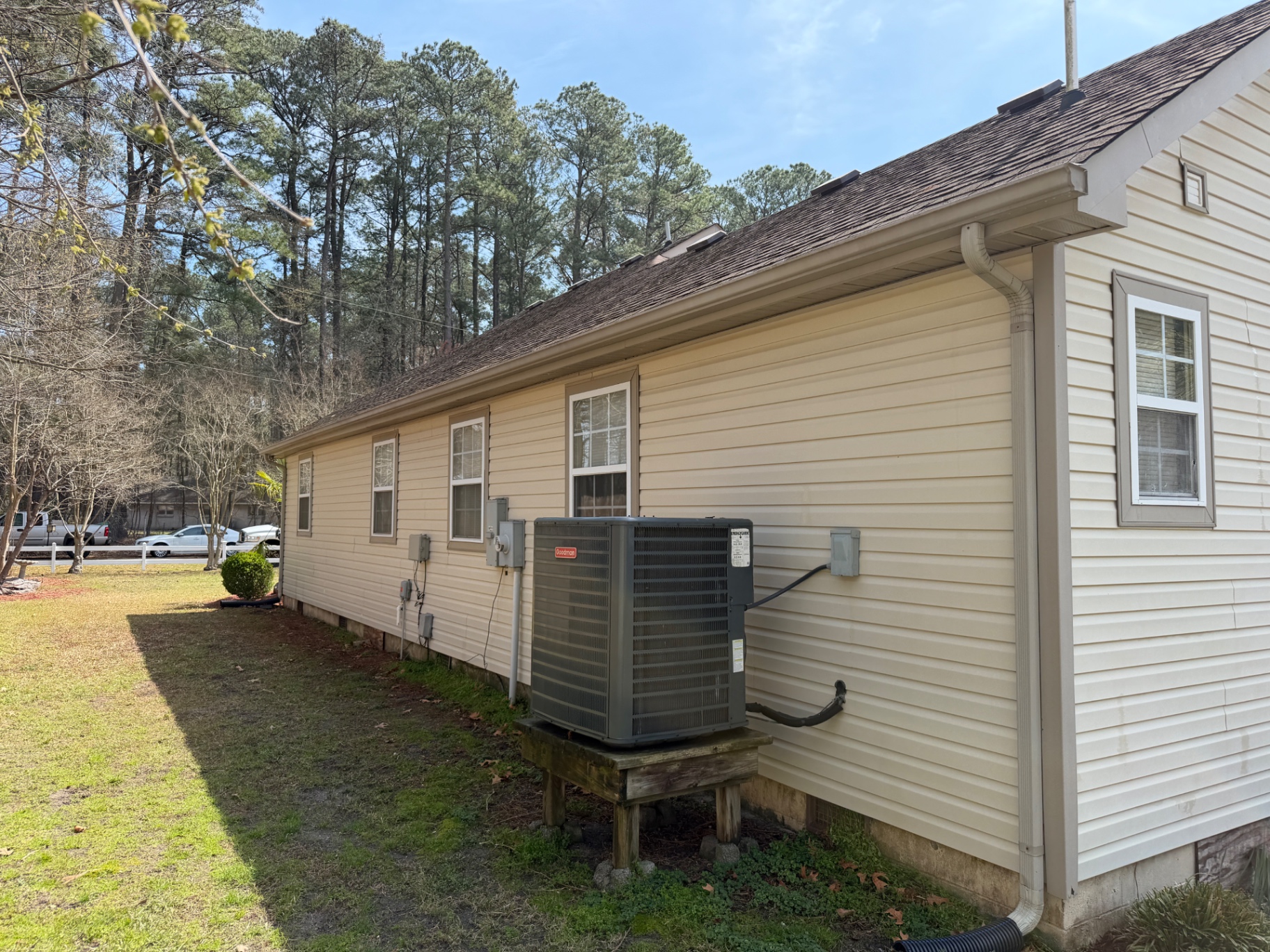After — Vinyl siding — algae & mildew removed